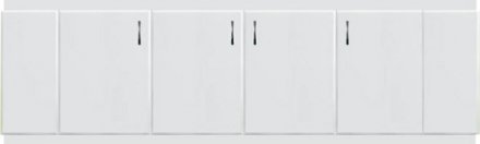 Экран МДФ 1,7 м  белый 9188