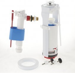 Арматура Ани Пласт с боковой подводкой 1/2 метал.резьба-кнопка хром WC8020C